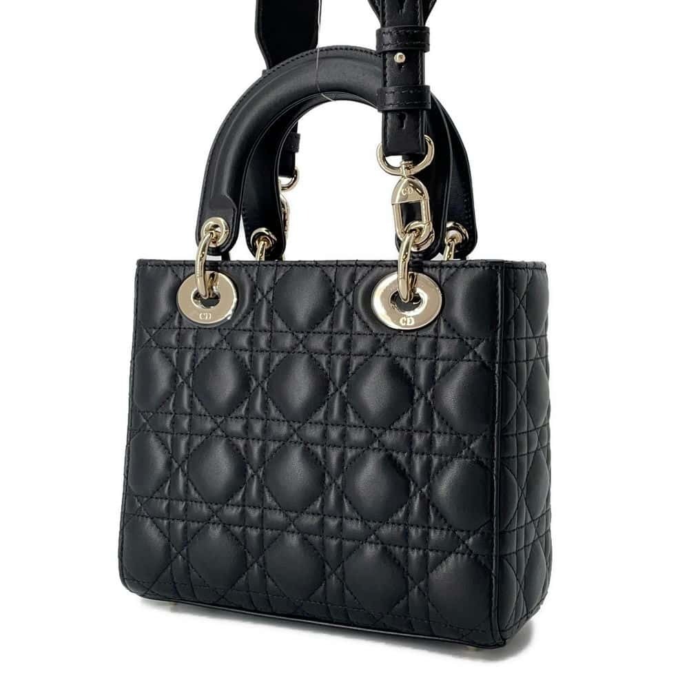 Christian Dior handbag MY ABCDIOR Cannage shoulder bag Black - Picture 2 of 12